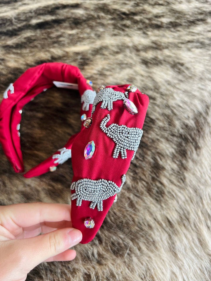 Elephant Beaded Headband