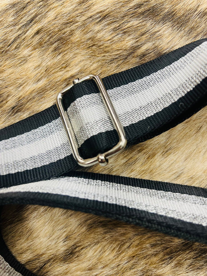 Rectangle clear crossbody with black strap