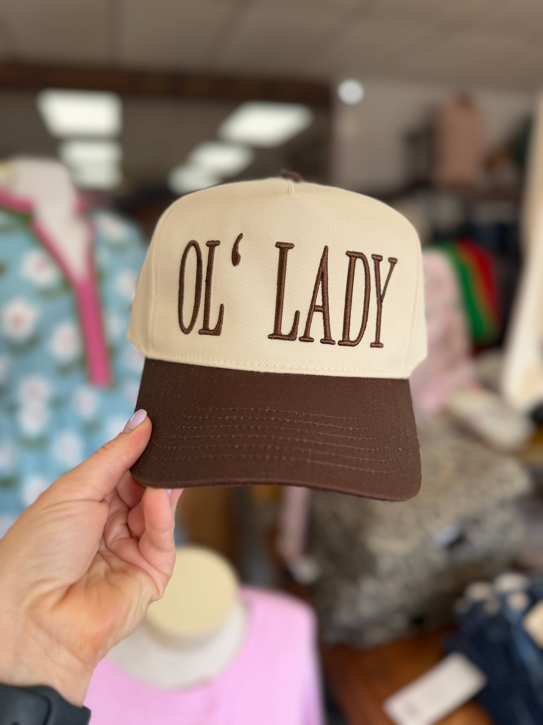 Ol’ Lady Embroidered Hat
