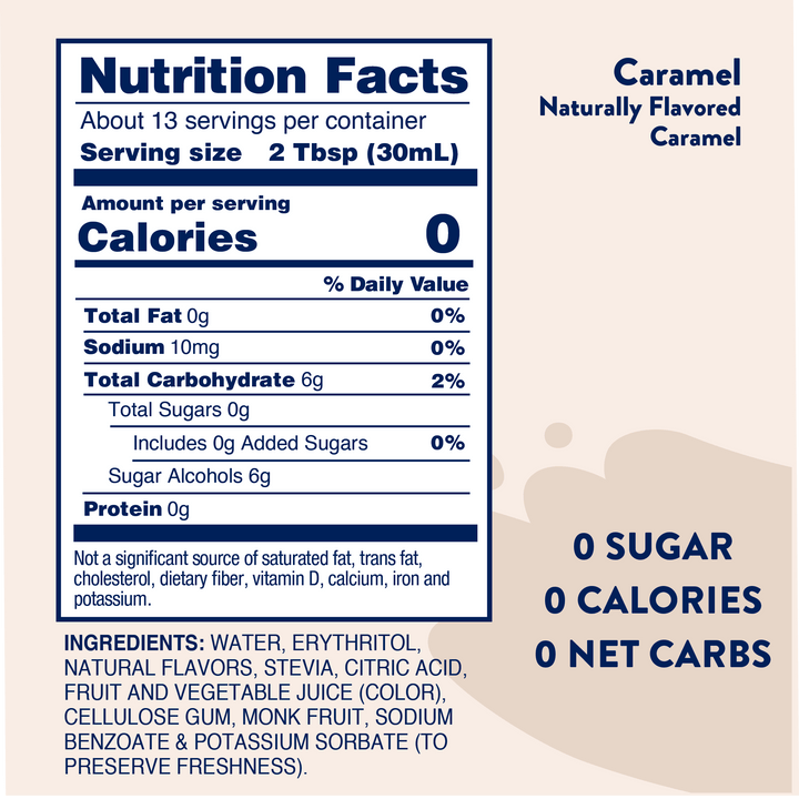 Naturally Sweetened Caramel Syrup - 375ml