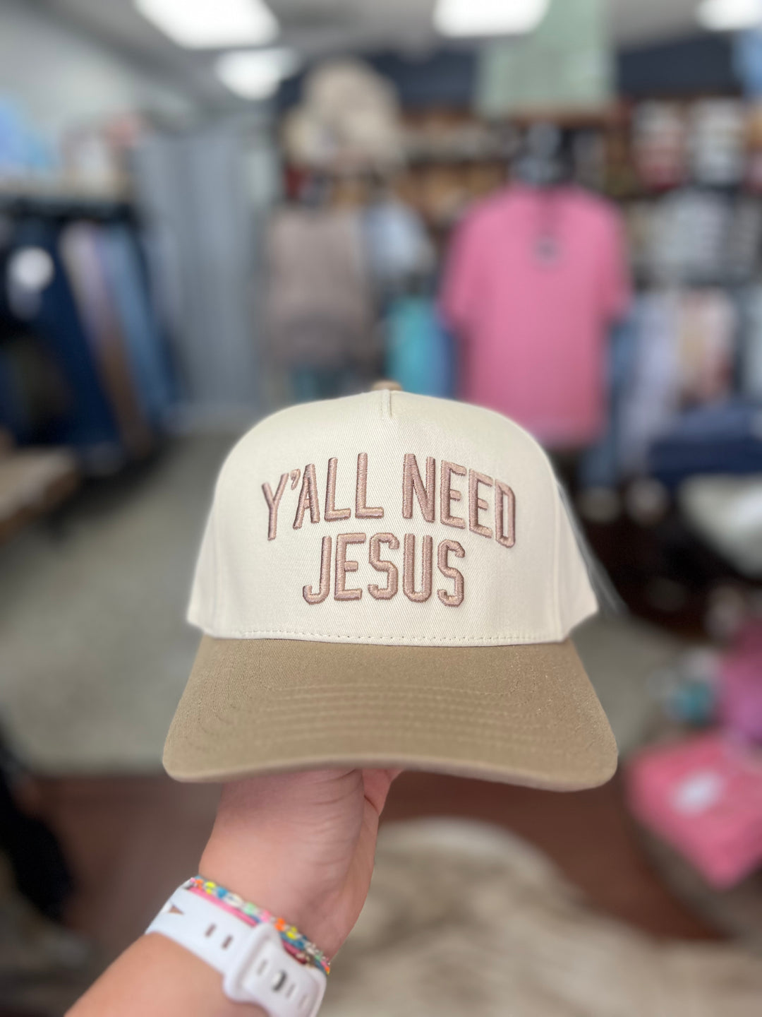 Y’all Need Jesus Embroidered Hat