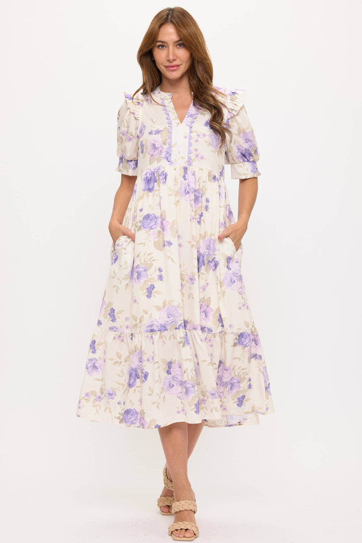 Lola Floral Midi Dress
