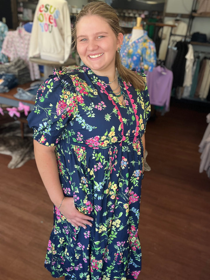 Daisy Floral Midi Dress