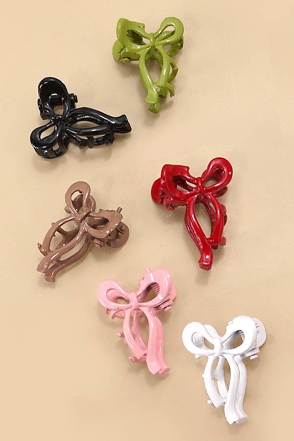 MINI BOW HAIR CLAW CLIPS