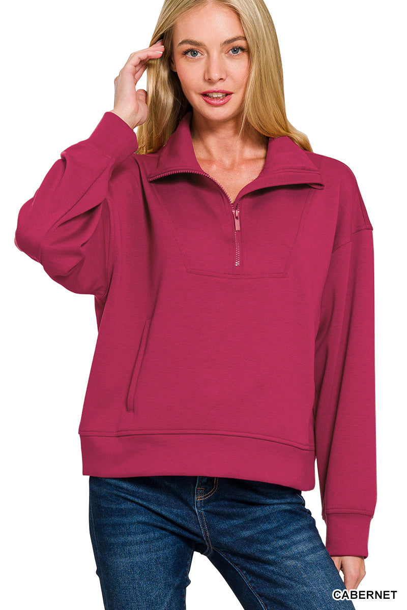 SCUBA HALF ZIP PULLOVER