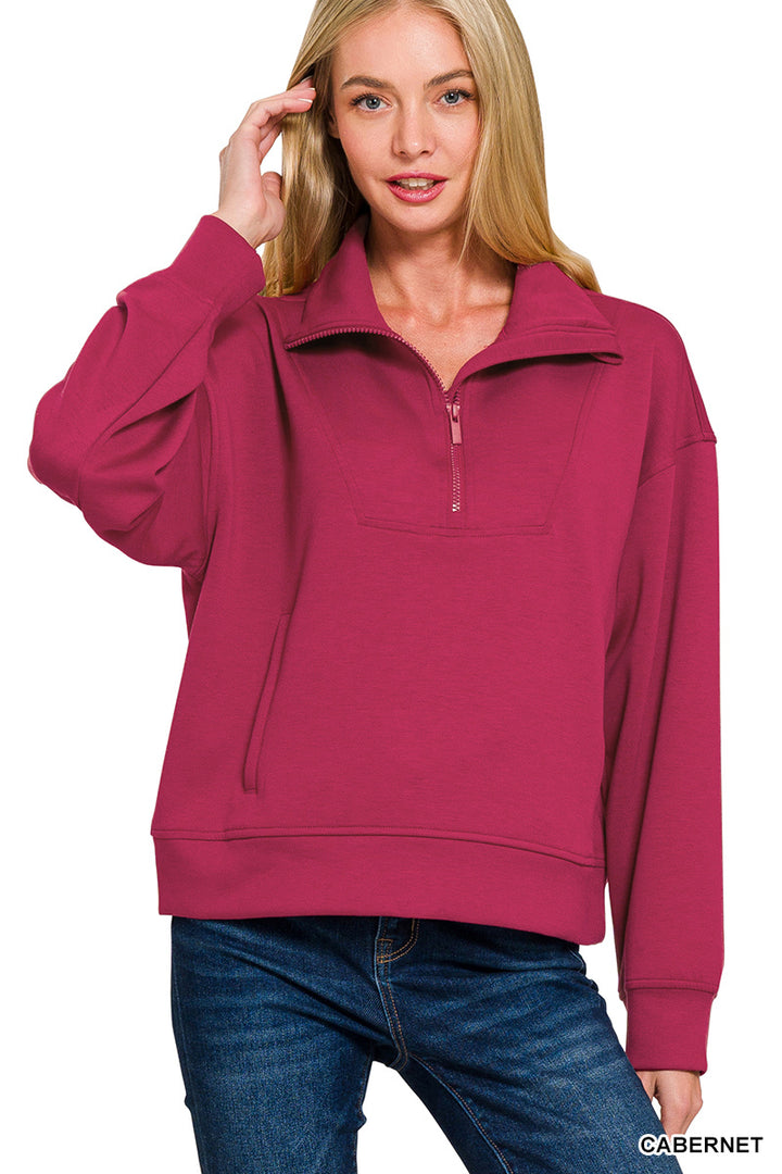 SCUBA HALF ZIP PULLOVER