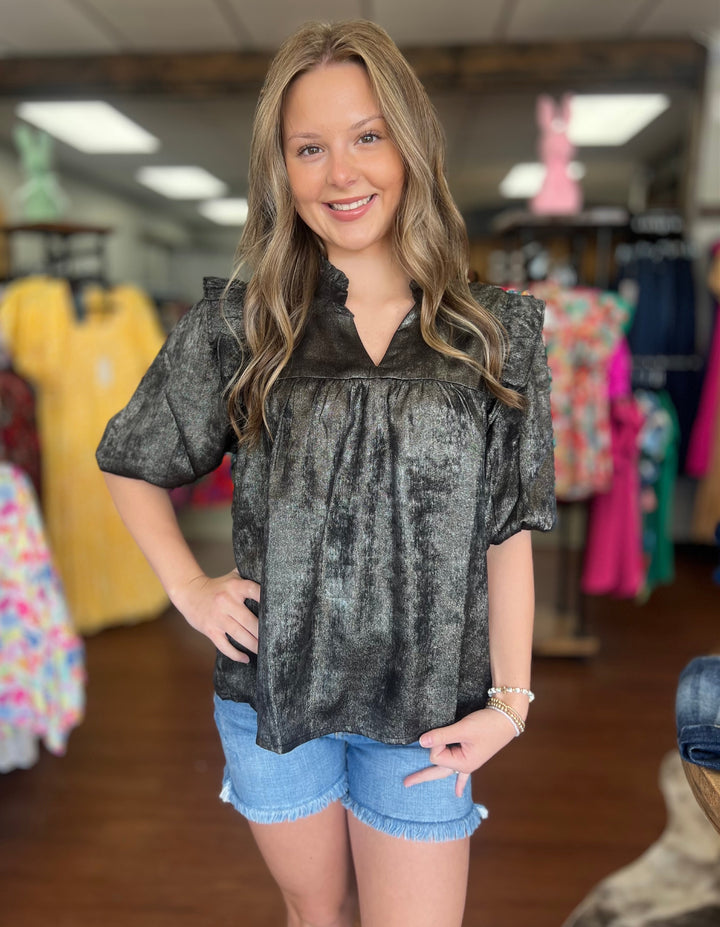 Parker Frosted Black Top