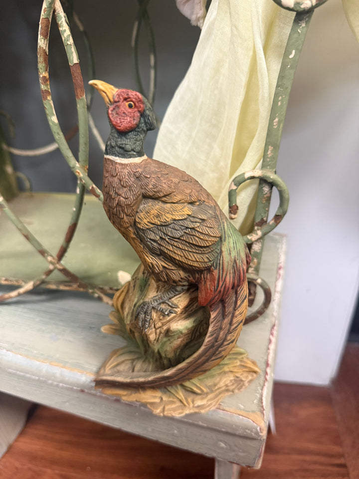 Vintage Porcelain Pheasant Figurine