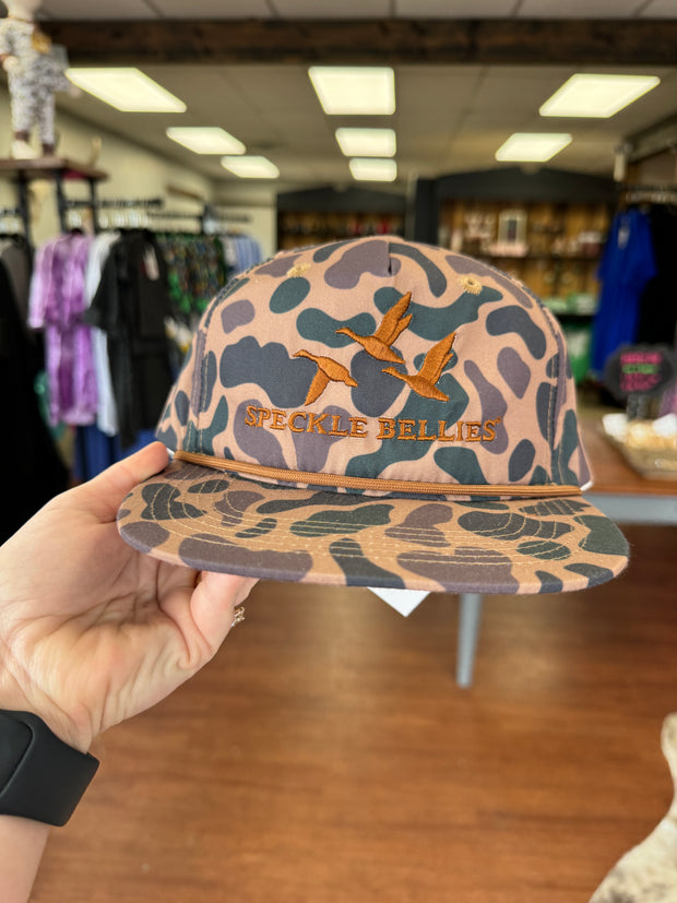 Speckled Bellies 3D Rope Hat - Delta Camo