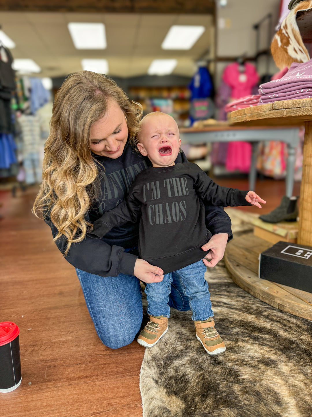 Chaos Puff Mama & Mini Sweatshirt