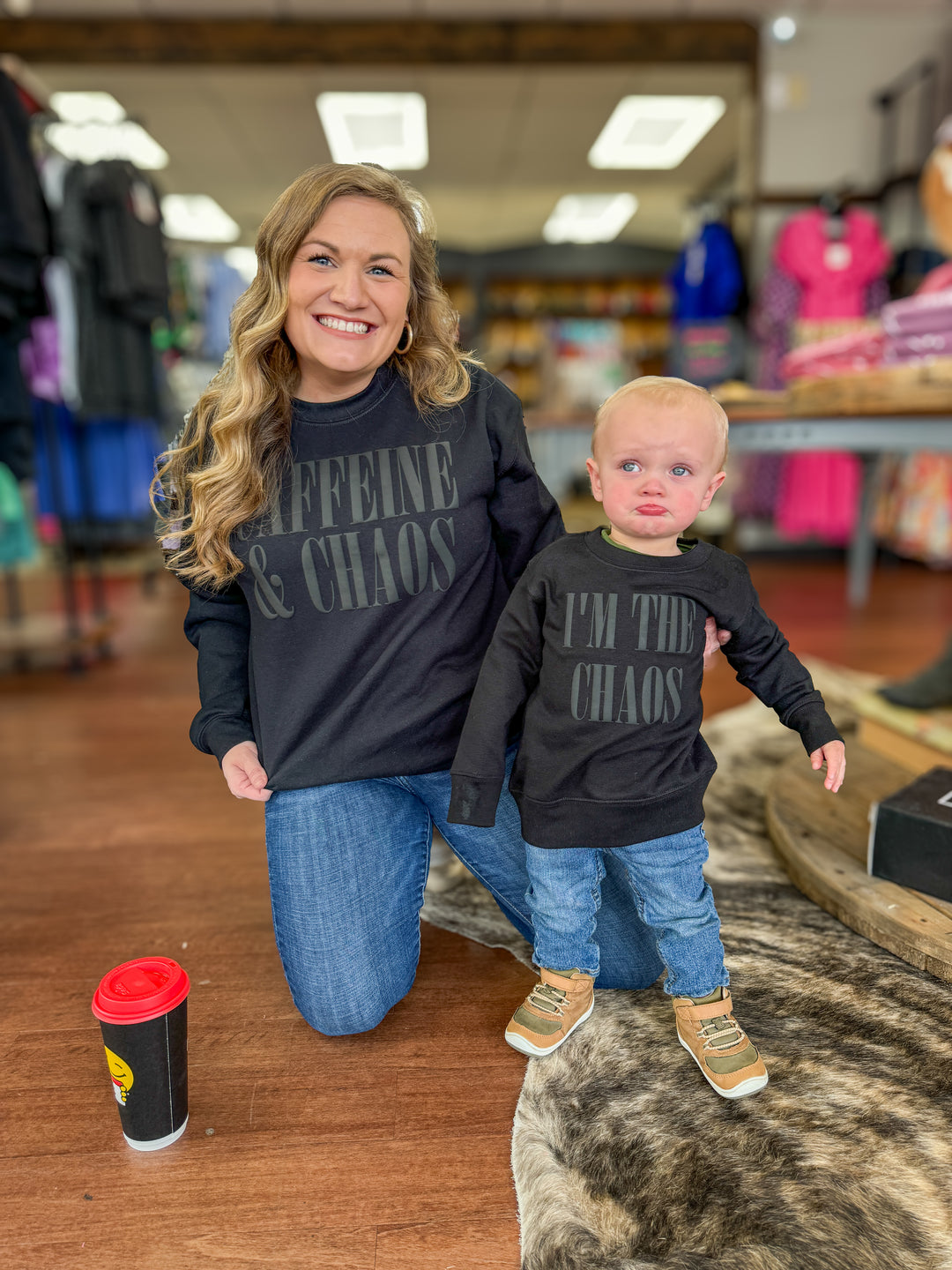 Chaos Puff Mama & Mini Sweatshirt