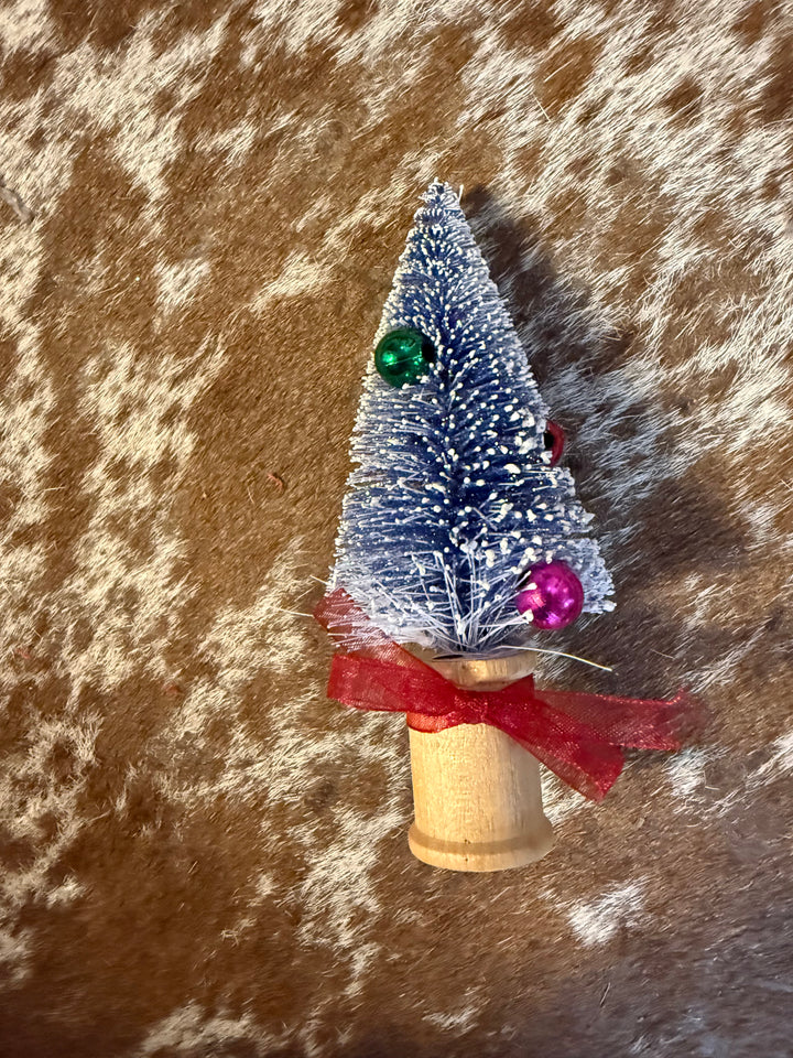 Vintage Inspired Bottle Brush Tree on Vintage Spool