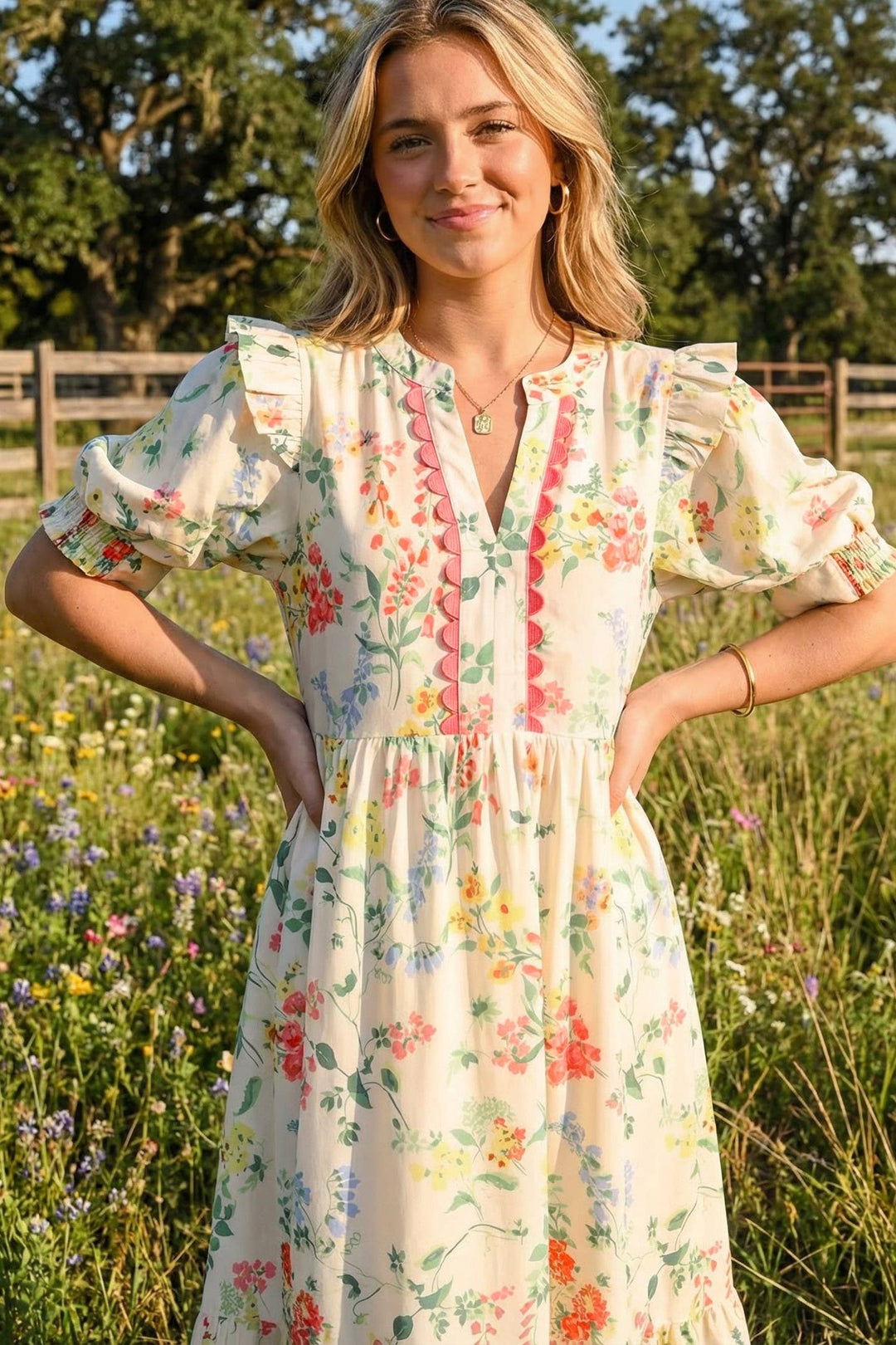 Delilah Floral Tiered Dress