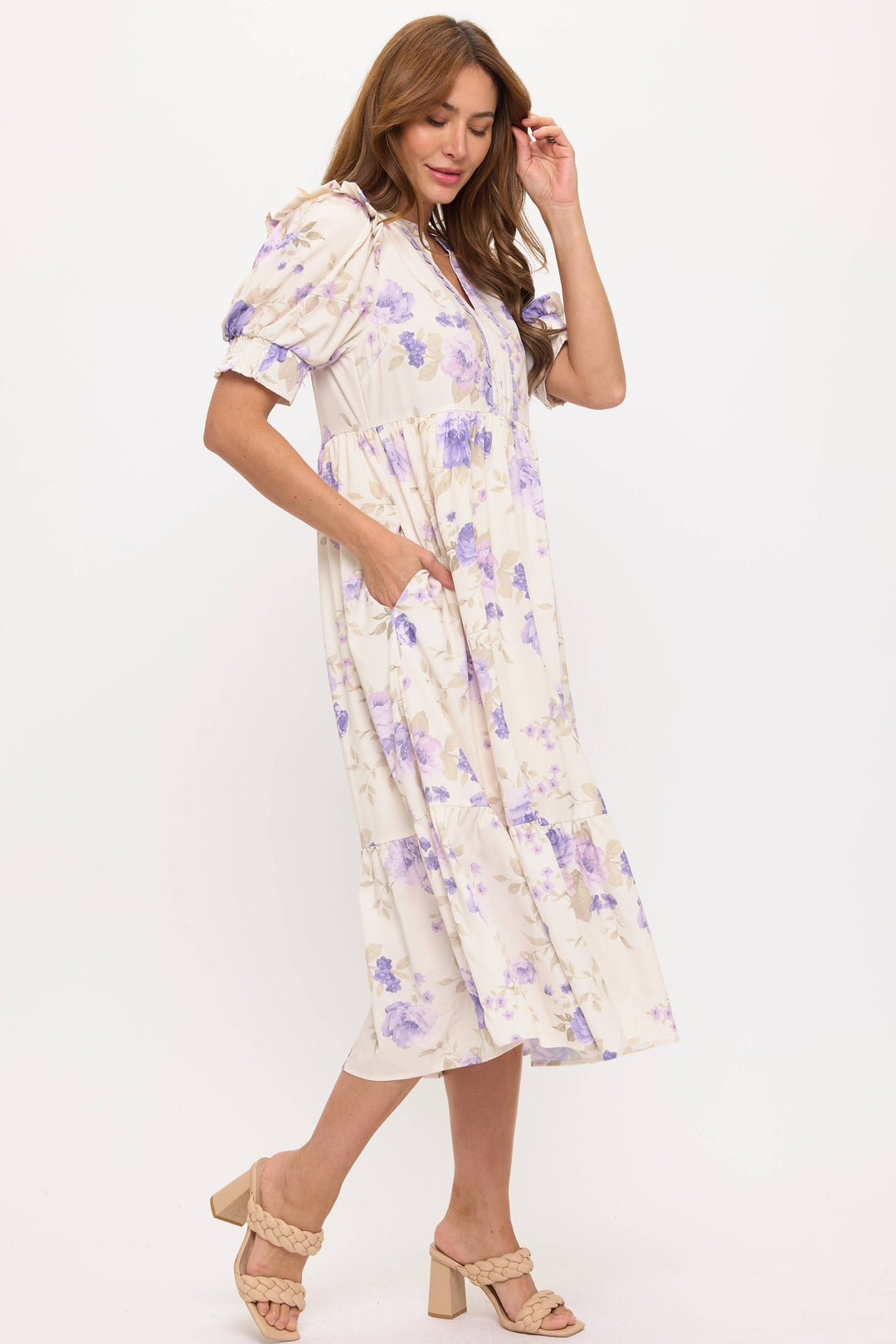 Lola Floral Midi Dress
