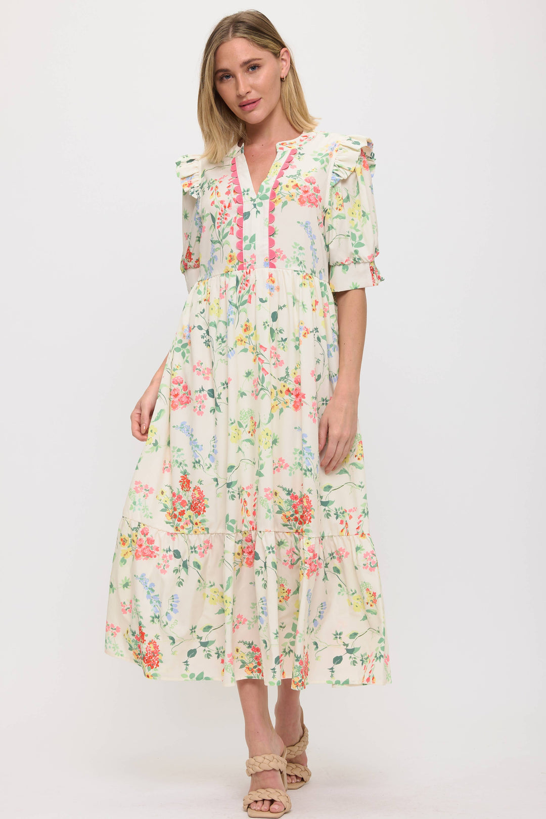 Delilah Floral Tiered Dress