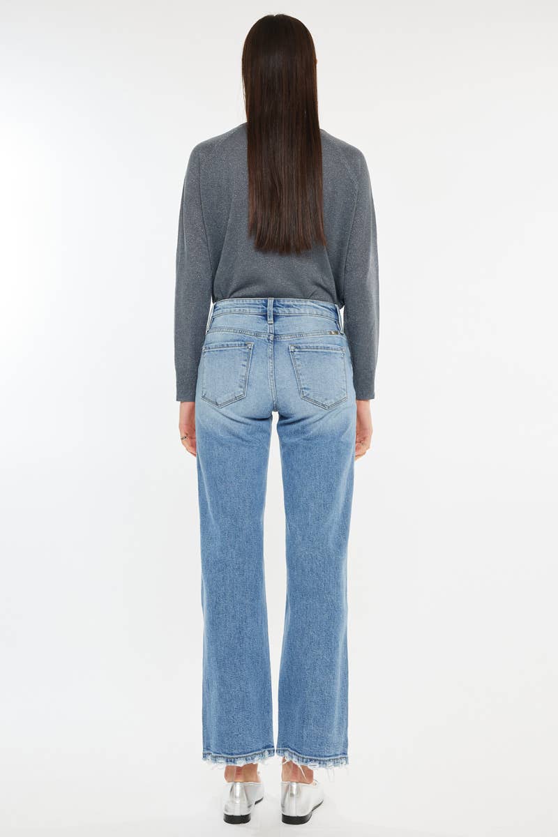 KILEY KANCAN HIGH RISE SLIM WIDE LEG JEANS