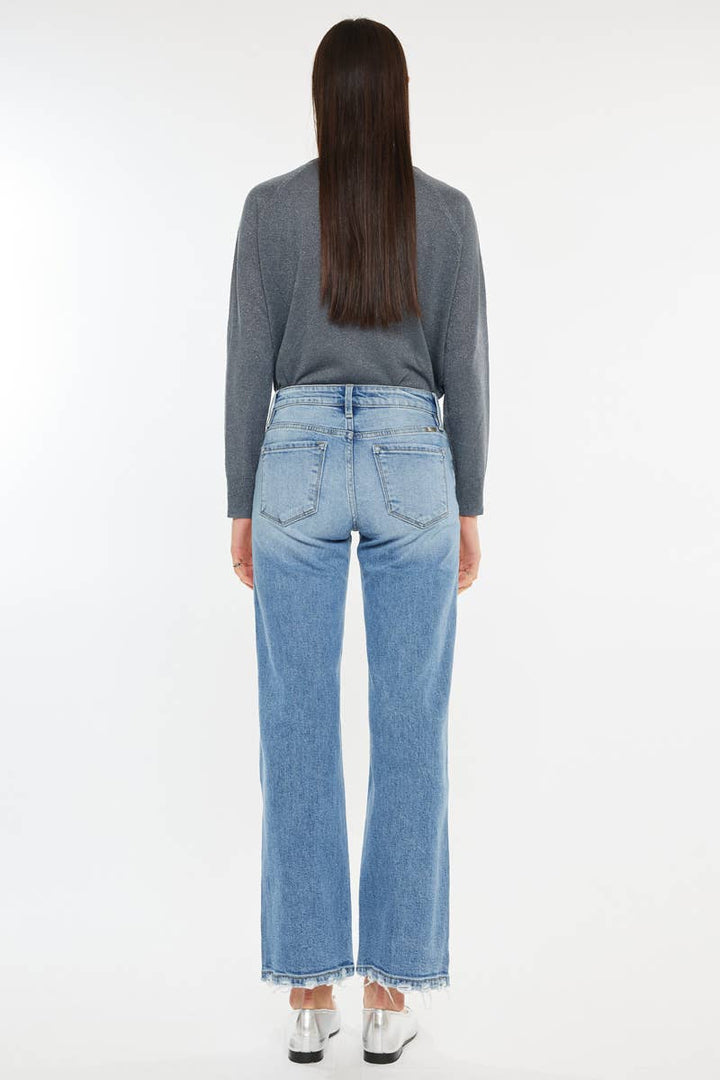KILEY KANCAN HIGH RISE SLIM WIDE LEG JEANS