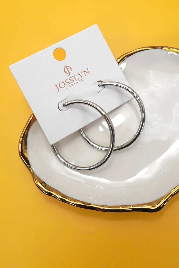 18K Stainless Steel Tarnish Free Waterproof Hoop