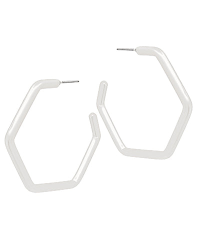 40mm Hexagon Shape Metal Hoops