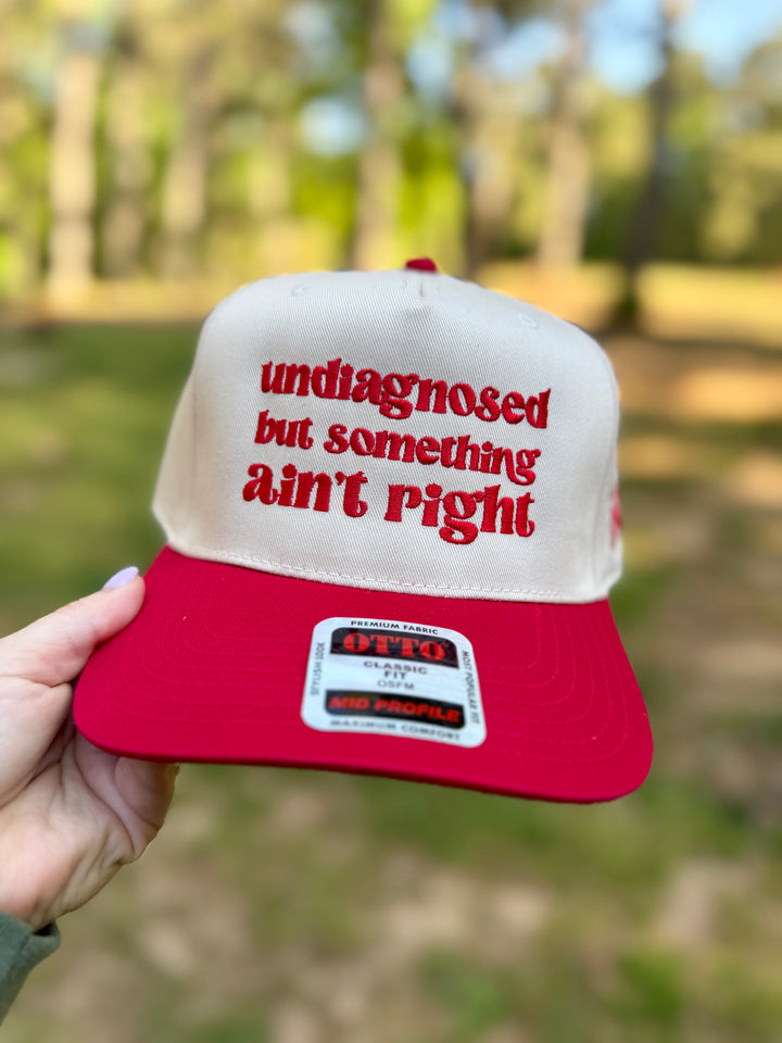 Undiagnosed But Something Ain't Right Trucker Hat - Mad Hatter