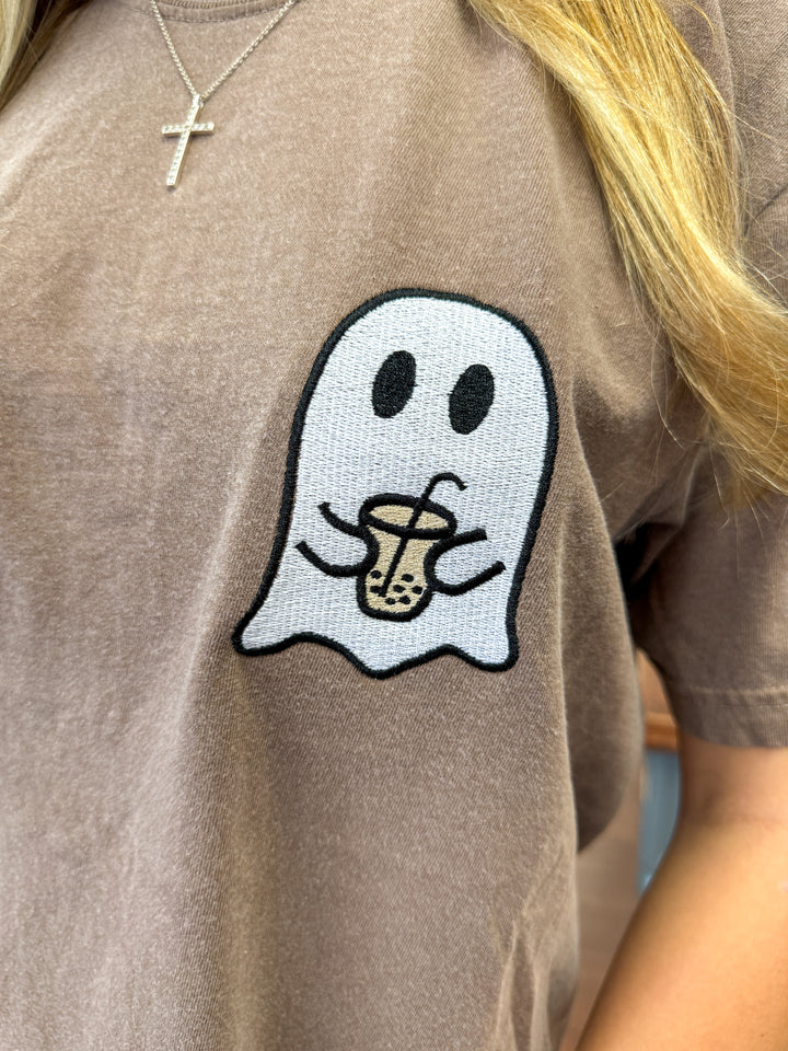 Ghost Coffee Embroidered CC Tee