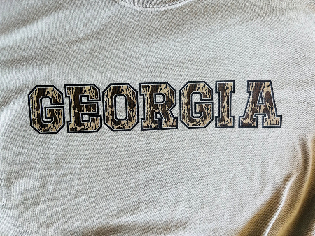 Bottomland Camo GA Tee