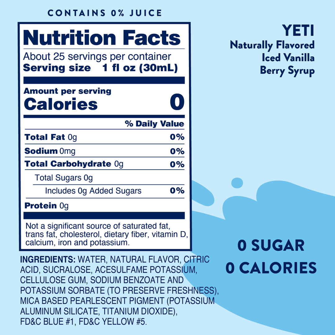 Sugar Free Yeti Syrup