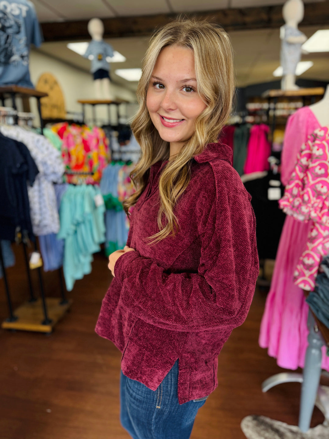 Lucy Loose Fit Chenille Sweatshirt