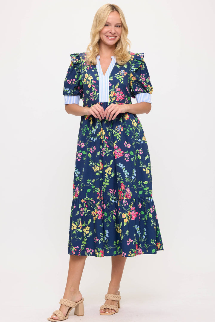 Florence Floral Midi Dress