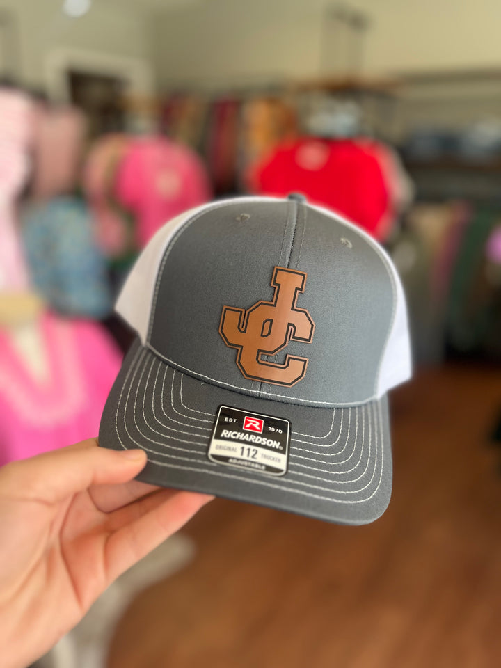 JC Brown Leather Patch Hat (Richardson 112)