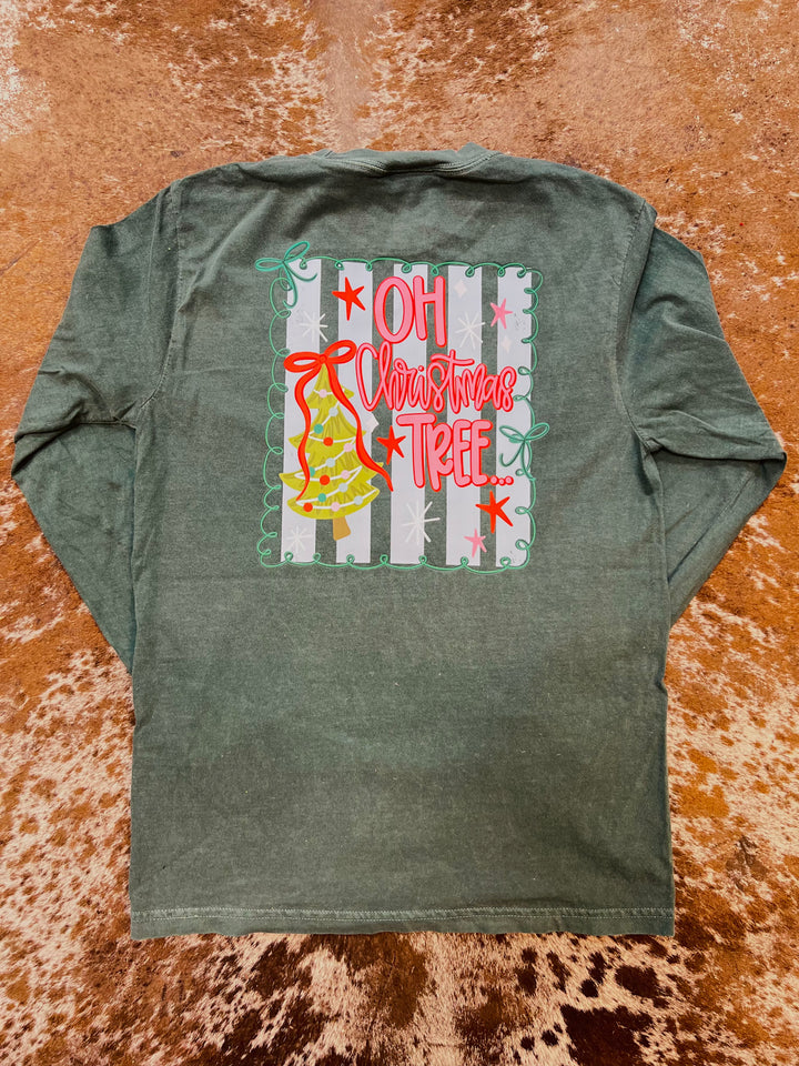Oh Christmas Tree LS CC Tee