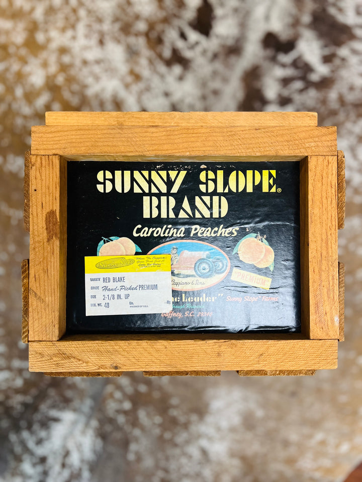 Vintage Sunny Slope Caroline Peaches Crate