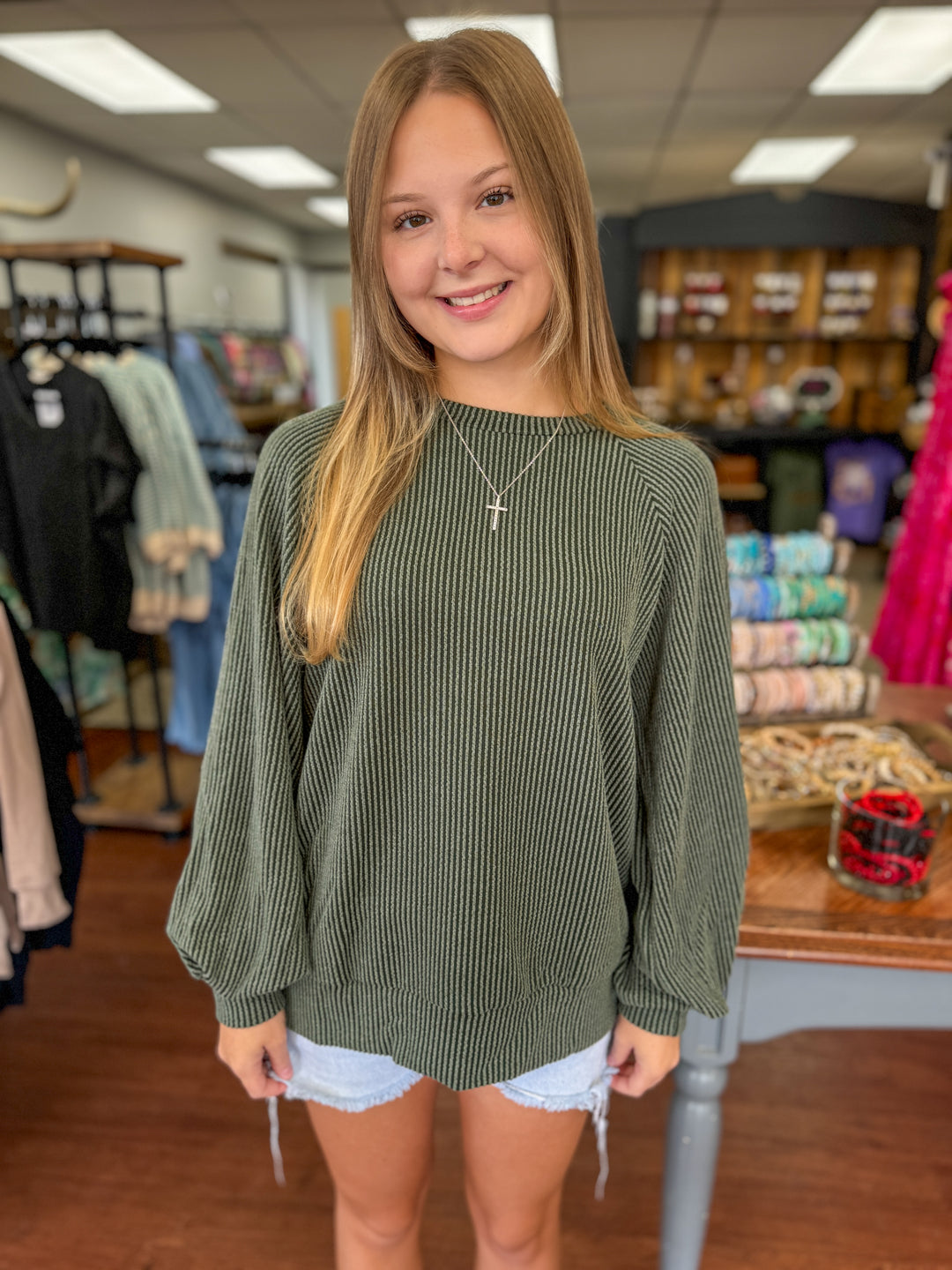 Rylee Ribbed Pullover Top