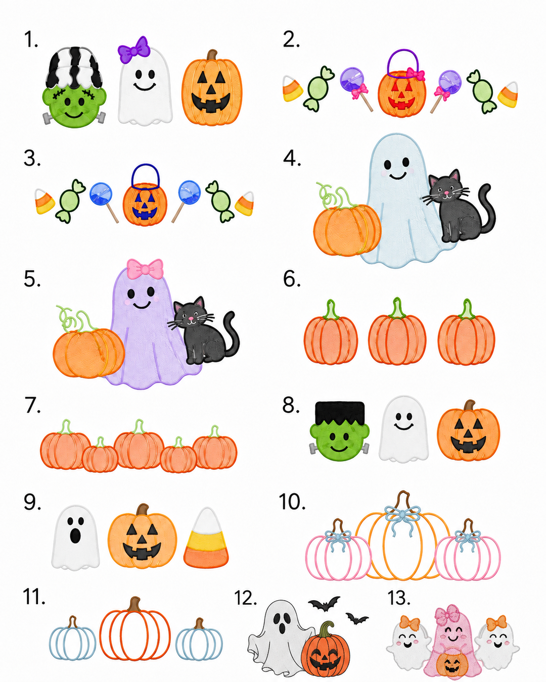 Embroidered Trick or Treat Basket