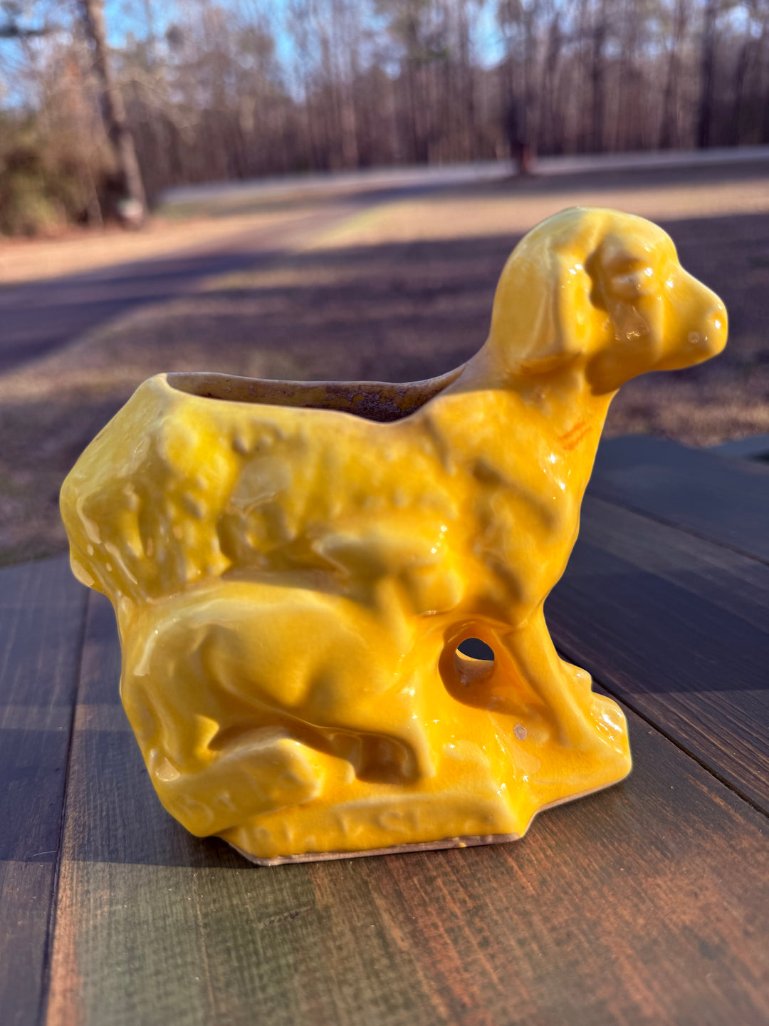Vintage Pottery Lamb Planter