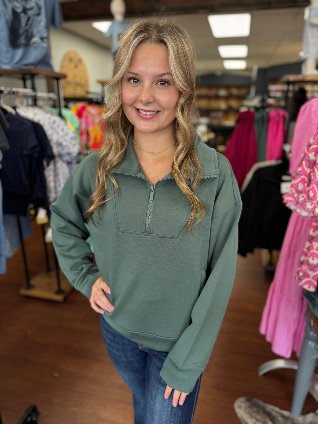 SCUBA HALF ZIP PULLOVER