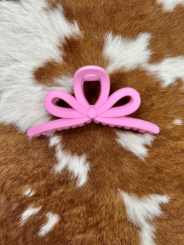 XTRA LARGE MATTE BOW HAIR CLIP CLAW