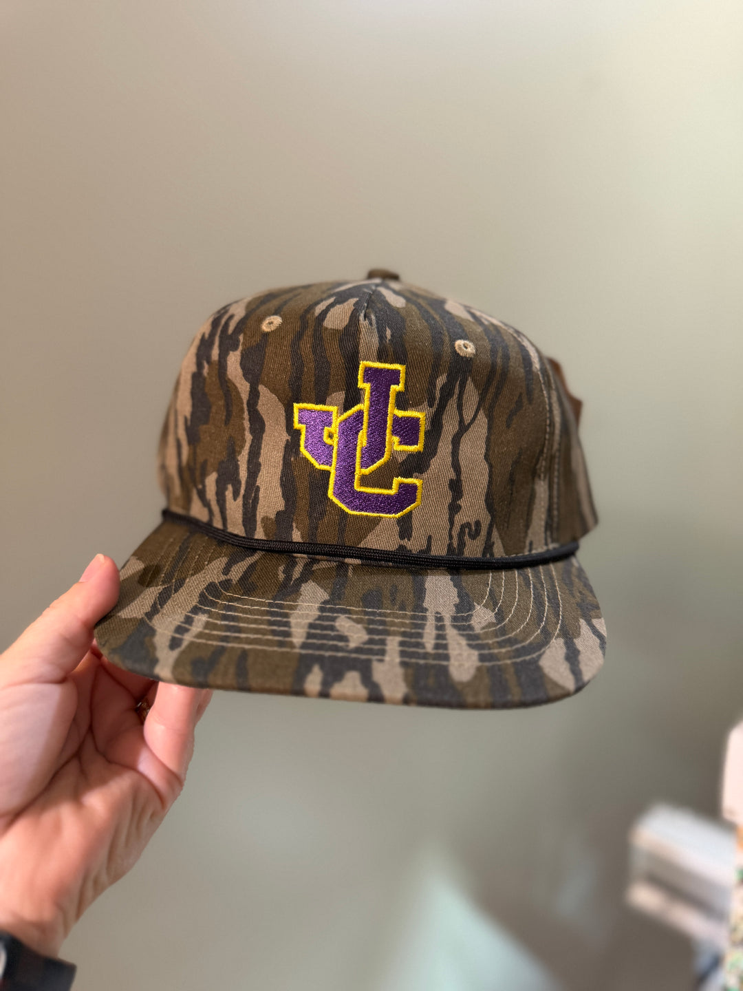 JC Embroidered Mossy Oak Original Bottomland Goat Rope Hat