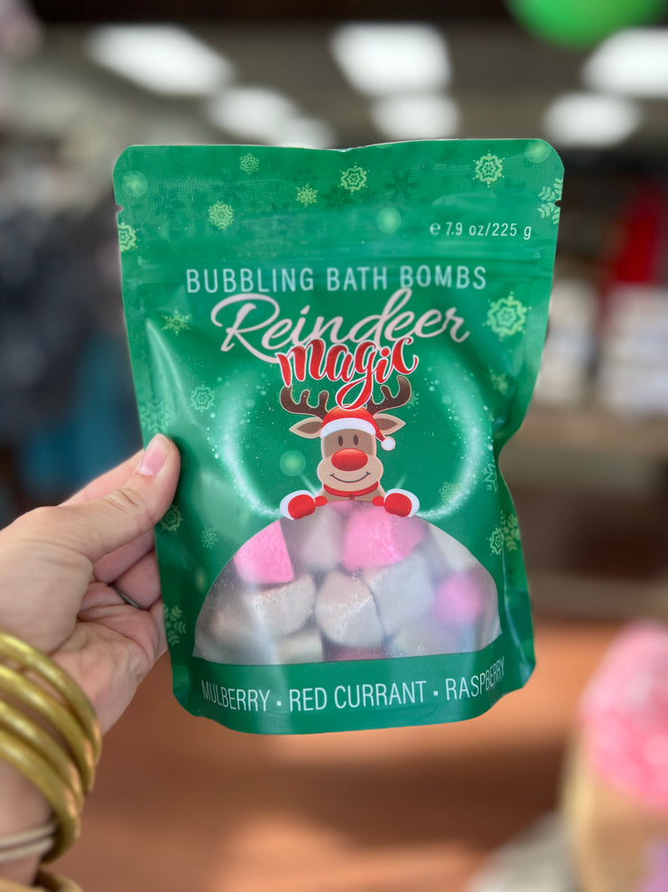 Holiday Bubble Bath Bombs: Reindeer Magic