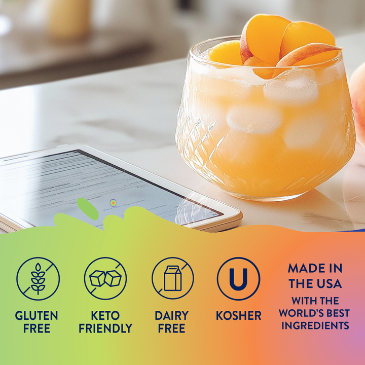 Sugar Free Peach Mango Energy Syrup - 375ml