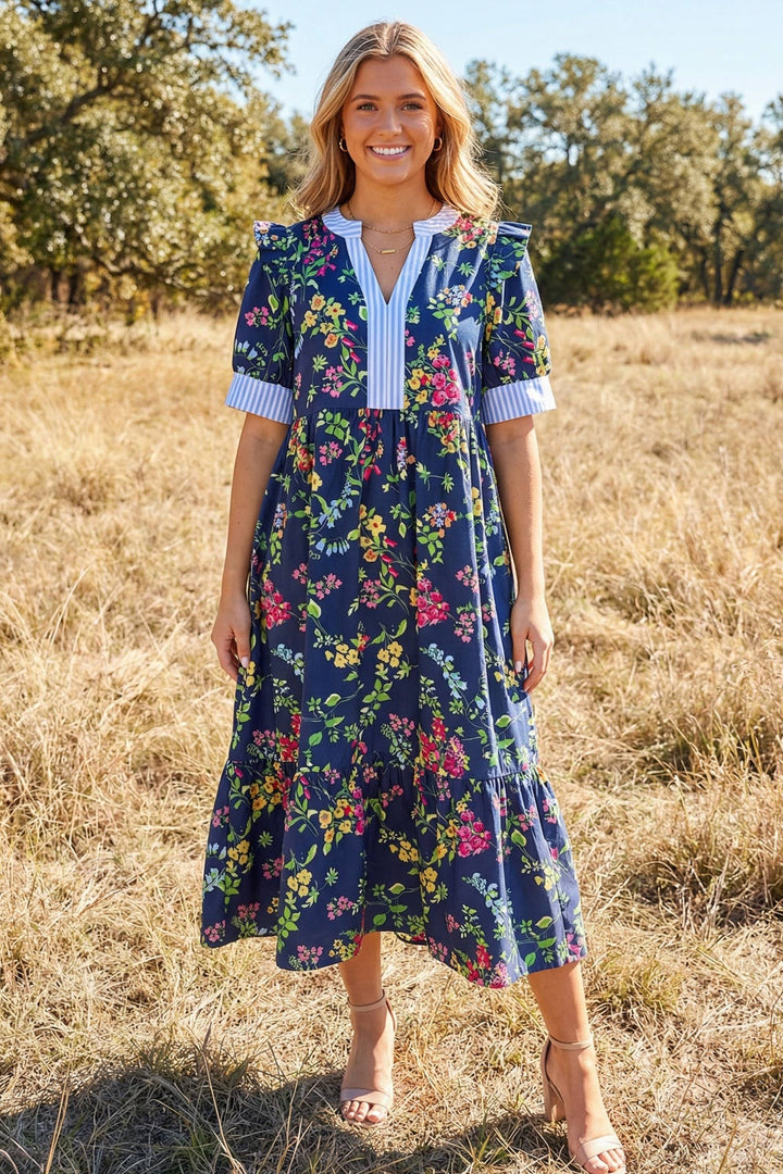 Florence Floral Midi Dress
