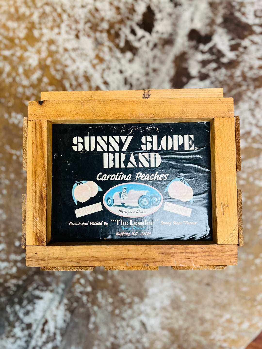 Vintage Sunny Slope Caroline Peaches Crate