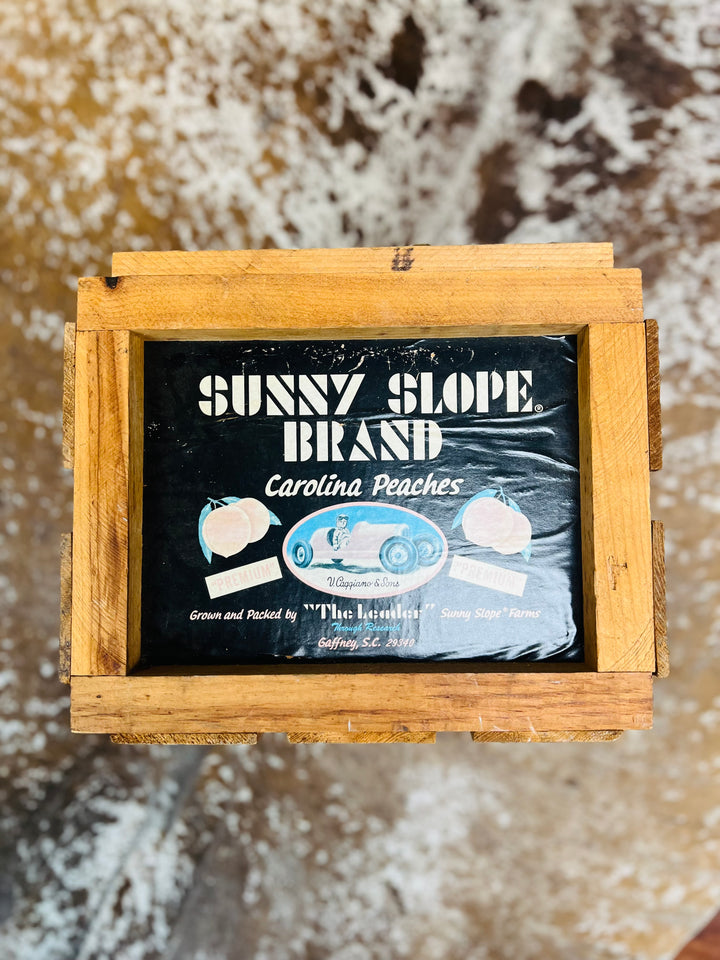 Vintage Sunny Slope Caroline Peaches Crate