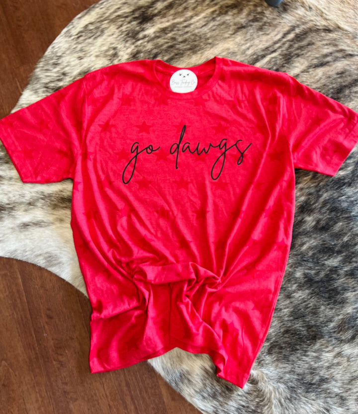 Go Dawgs Red Star Tee