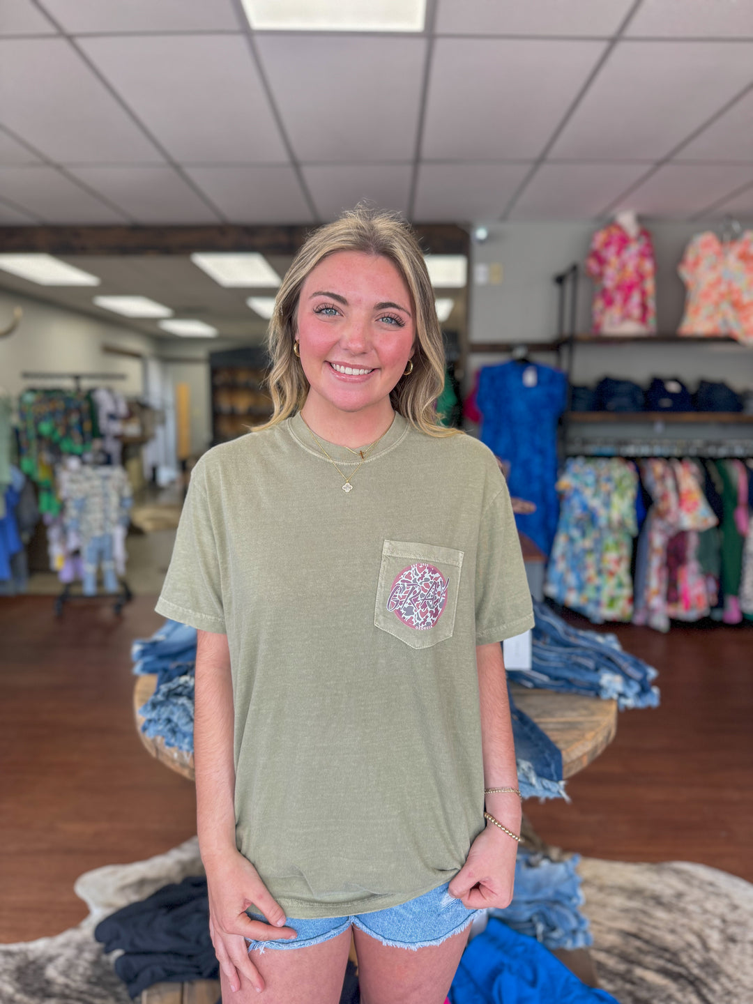 Gray Camo Tee