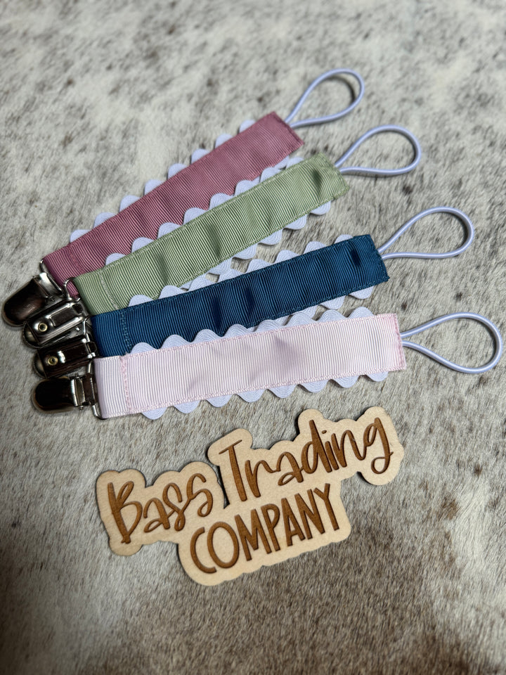 Pacifier Clips (Embroidery Included)