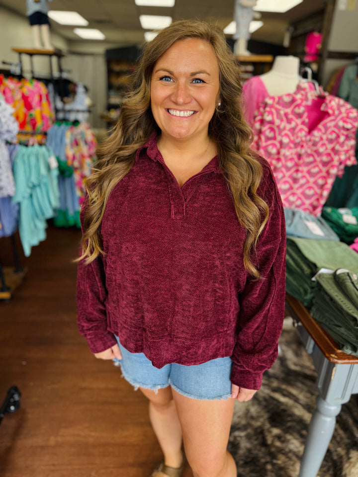 Lucy Loose Fit Chenille Sweatshirt