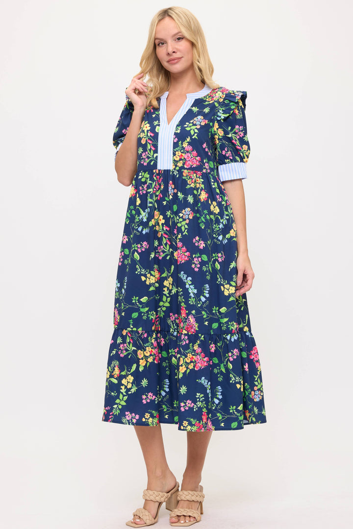 Florence Floral Midi Dress