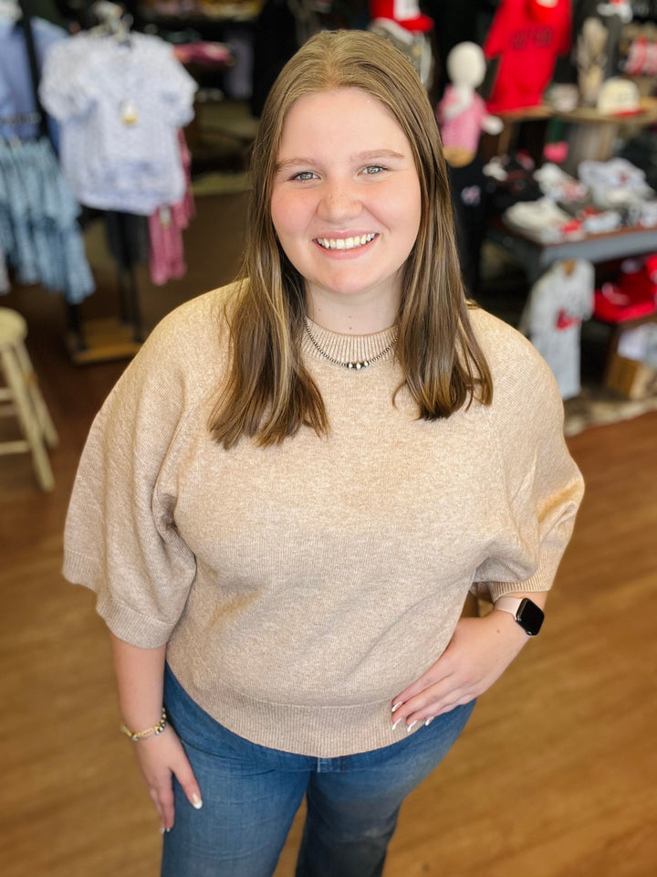 Everleigh 3/4 Sweater Top