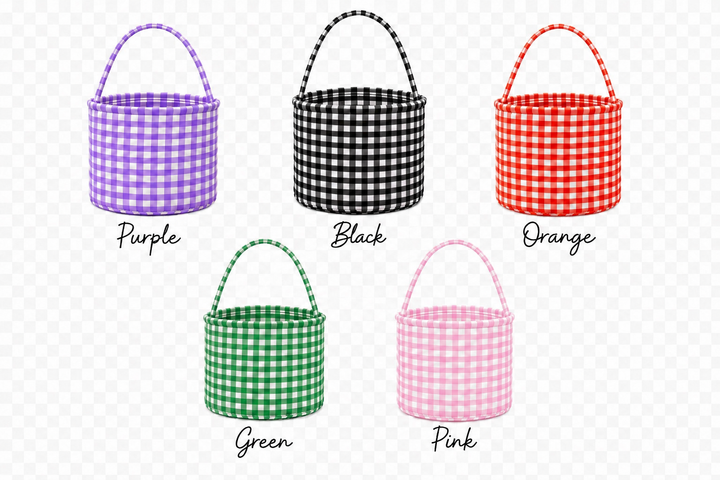 Trick or Treat Embroidered Basket